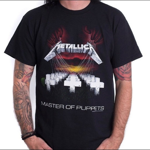 Metallica Other - Vintage Metallica Master of Puppets Album Graphic Tshirt